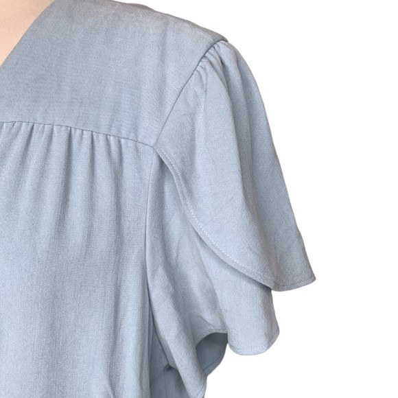 NWT Christy Dawn The Autumn Dress Extended Wrap Dress 2X Plus Washed Blue - Picture 12 of 13